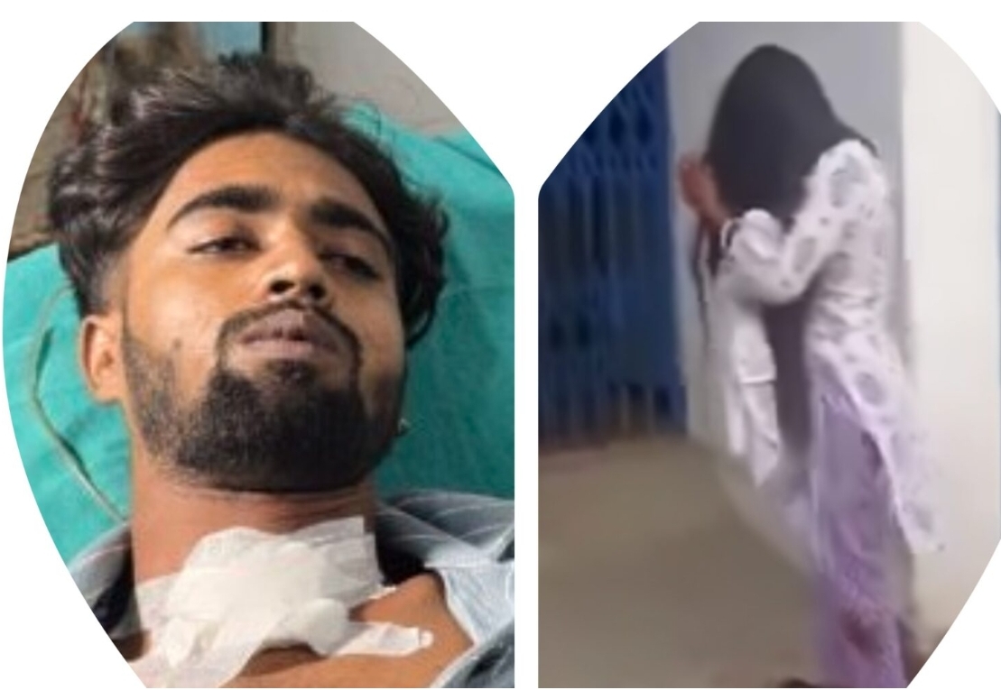 गोलबजारमा एक युवतीले युवकमाथि छुरा प्रहार