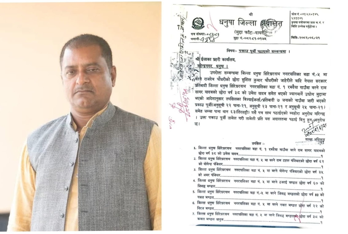 क्षिरेश्वरनाथमा ज्यानमार्ने उद्योग मुद्दाका सात जनाविरुद्ध पक्राउ पुर्जी जारी